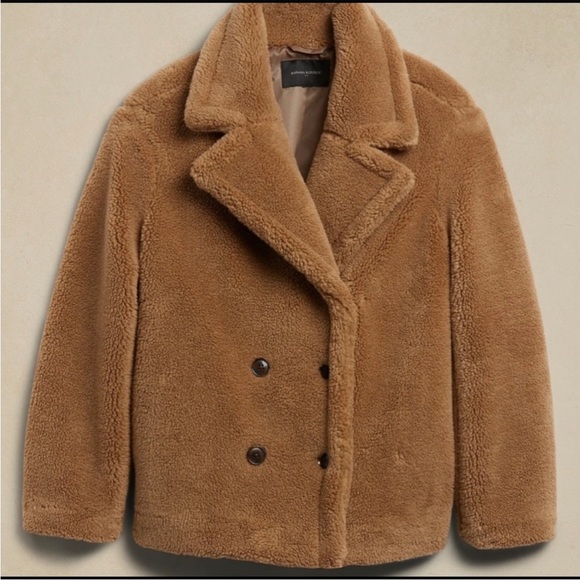 Banana Republic Faux Fur Teddy Coat. NWT - Picture 11 of 11